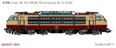31174 Voie HO, Locomotive électrique E103 178 DB, peinture TEE, IV, DC/AC.