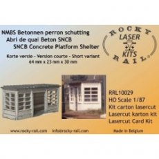RRL10029 NMBS Concrete Platform Shelter, Lasercut.