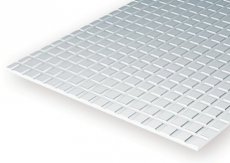 4502 4502 Carreaux de polystyrène carrés de 2,1 mm, épaisseur de 1 mm.