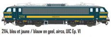 12577S NMBS 2114, blue and yellow, air conditioning, UIC Ep. VI, AC digital Sound.