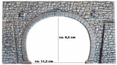 58248 Tunnel-Portal,  2-gleisig , 23,5 x 13 cm.