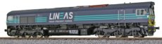 31283 31283 Diesel locomotive, H0, Lineas 513-10, dark blue/turquoise, Ep. VI, DC/AC.