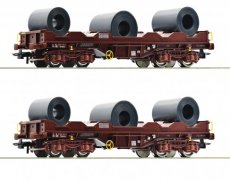 76338 SNCB 2 pièces. Coffret : chariot de transport de bobines, TpV-VI.