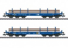 48659 HO Coffret de wagons pour le transport de charges lourdes transport de rails, VI.