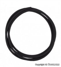 2012-0800 Gaine rétractable noir, 100 cm, diamètre intérieur 1 mm.