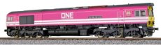 31289 Diesel locomotive, H0, 66587 ONE, pink, Ep. VI, DC/AC.