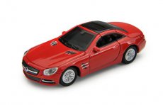 41640 41640 Mercedes-Benz 500 SL 2012, rood model afgewerkt