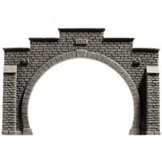 58052 Tunnel-Portal, 2-gleisig STEINMAUER