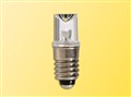 6019 LED-Leuchte weiß mit Gewindefassung E 5,5, 5 Stück.