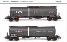 VB-81082 81082 Voie HO, D-VTGD, Coffret de 2 wagons ‘VTG Pannonia Ethanol’.