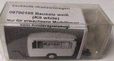 08700105 Bausatz, weiB Anhänger Verkaufs-/Kasse, HO 1/87.