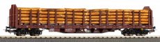 24610 24610 RSBG houttransportwagen Roos-t642 met een lading hout, tijdperk VI.