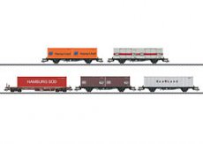 47689 47689 Container Flat Car Set with 5 Cars .