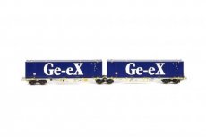 55.102 Container wagon Type Sggmrss '90 CH-HUPAC 'Ge-eX'.