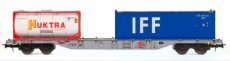 BL54.131 NMBS Containerwagen "Sgns" beladen met Huktra + IFF.