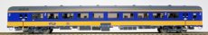 EX11161 EX11161 NS ICRm (traject Amsterdam-Brussel Hsl) Bpmz10 rijtuig, kleur geel/blauw, logo NS - NMBS, inclusief werkende verlichting en geplaatste persone