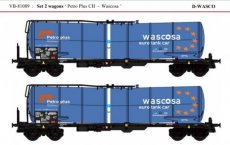 VB-81089 81089 Spur HO, D-WASCO, Set mit 2 Wagen "Wascosa".